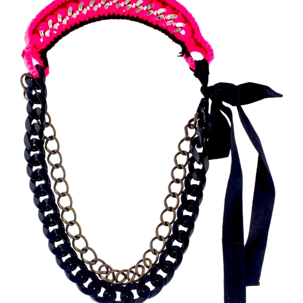 Marni Yarn Bib Collar Necklace